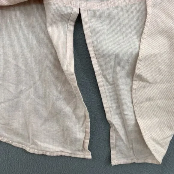 Abercrombie & Fitch Top Button Up Boyfriend Size XL Long Sleeve Pink Soft Cotton - Picture 13 of 16